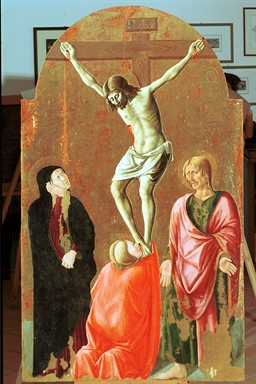 Crocifissione di Cristo con la Madonna, San Giovanni evangelista, Santa Maria Maddalena e angeli della Passione